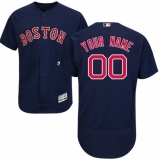 Men's Boston Red Sox Majestic Alternate Navy Flex Base Authentic Collection Custom Jersey
