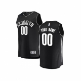 Youth Brooklyn Nets Fanatics Branded Black Fast Break Custom Replica Jersey - Icon Edition