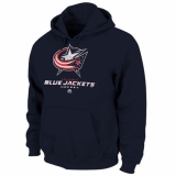 NHL Men's Columbus Blue Jackets Majestic Critical Victory VIII Fleece Hoodie - Navy Blue