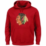 NHL Men's Chicago Blackhawks Rinkside Red Big & Tall Primary Logo Pullover Hoodie