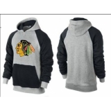NHL Men's Chicago Blackhawks Big & Tall Logo Pullover Hoodie - Grey/Black
