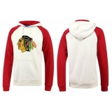 NHL Men's Chicago Blackhawks Big & Tall Logo Pullover Hoodie - White/Red
