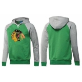 NHL Men's Chicago Blackhawks Big & Tall Logo Pullover Hoodie - Green/Grey