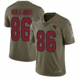 Men's Nike Arizona Cardinals #86 Ricky Seals-Jones Limited Olive 2017 Salute to Service NFL Jersey