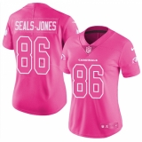 Women Nike Arizona Cardinals #86 Ricky Seals-Jones Limited Pink Rush Fashion NFL Jersey
