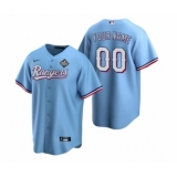 Men's Texas Rangers Active Player Custom Blue 2023 World Series Stitched Baseball Jersey