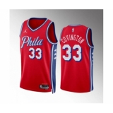 Men's Philadelphia 76ers #33 Robert Covington Red Statement Edition Stitched Jersey