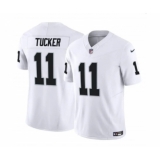 Men's Las Vegas Raiders #11 Tre Tucker White 2023 F.U.S.E Vapor Untouchable Football Stitched Jersey
