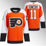 Men's Philadelphia Flyers #11 Travis Konecny 2023 24 Orange Stitched Jersey