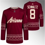 Men's Arizona Coyotes #8 Nick Schmaltz Garnet Alternate Pro Jersey