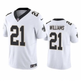 Men's New Orleans Saints #21 Jamaal Williams White 2023 F.U.S.E. Vapor Untouchable Limited Football Stitched Jersey