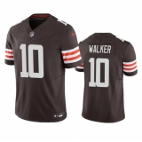 Men's Cleveland Browns #10 P.J. Walker Brown 2023 F.U.S.E. Vapor Untouchable Limited Stitched Jersey
