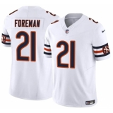 Men's Chicago Bears #21 D'Onta Foreman White 2023 F.U.S.E. Vapor Football Stitched Jersey