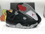 2023.9 (95% Authentic) Air Jordan 4 “Black Canvas” Men And Women Shoes-G (1)