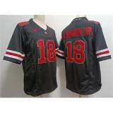 Men's Ohio State Buckeyes #18 Marvin Harrison JR. Black 2023 F.U.S.E. Limited Stitched Jersey