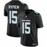 Men's New York Jets #15 Brett Rypien Black Vapor Untouchable Limited Football Stitched Jersey