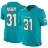 Men's Miami Dolphins #31 Raheem Mostert Aqua 2023 F.U.S.E Vapor Limited Football Stitched Jersey