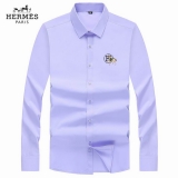 2023.8 Hermes long shirt shirt man S-4XL (19)