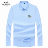 2023.8 Hermes long shirt shirt man S-4XL (17)