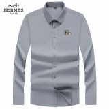2023.8 Hermes long shirt shirt man S-4XL (20)
