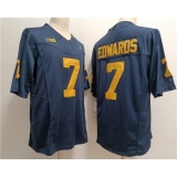 Men's Michigan Wolverines #7 Donovan Edwards 2023 F.U.S.E.Navy Stitched Jersey