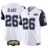 Men's Dallas Cowboys #26 DaRon Bland White Navy 2023 F.U.S.E. NFC East Champions Football Stitched Jersey