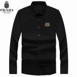 2023.8 Prada long shirt shirt man S-4XL (26)