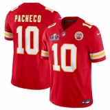 Men's Kansas City Chiefs #10 Isiah Pacheco Red 2023 F U S E Vapor Untouchable Limited Stitched 2024 Super Bowl LVIII Jersey
