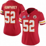 Women's Kansas City Chiefs #52 Creed Humphrey Red 2023 F U S E Vapor Untouchable Limited Stitched 2024 Super Bowl LVIII Jersey