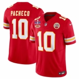 Men's Kansas City Chiefs #10 Isiah Pacheco Red 2024 F.U.S.E. Super Bowl LVIII With NKH Vapor Untouchable Limited Football Stitched Jersey