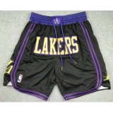Men's Los Angeles Lakers Black 2023 City Icon Swingman Shorts
