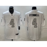 Men's Las Vegas Raiders #4 Aidan O'Connell White Vapor Untouchable Football Stitched Jersey