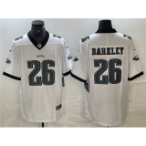 Men's Philadelphia Eagles #26 Saquon Barkley White Vapor Untouchable Limited Football Stitched Jersey