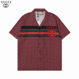 2023.3 Gucci short shirt Man M-3XL (26)