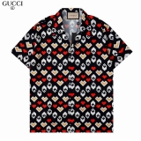 2023.8 Gucci short shirt Man M-3XL (85)