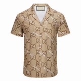 2023.8 Gucci short shirt Man M-3XL (77)