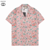 2023.8 Gucci short shirt Man M-3XL (89)
