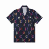 2023.8 Gucci short shirt Man M-3XL (73)