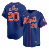 Men's New York Mets #20 Pete Alonso Royal 2024 Alternate Limited Stitched Baseball Jersey
