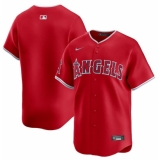 Men's Los Angeles Angels Blank Red Alternate Limited Baseball Stitched Jersey