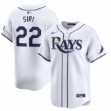 Men's Tampa Bay Rays #22 Jose Siri White Home Limited Stitched Baseball Jersey