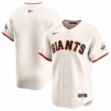 Men's San Francisco Giants Blank Cream Home Limited Stitched Baseball Jersey