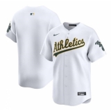 Men's Oakland Athletics Blank White Home Limited Stitched Jersey