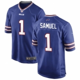 Men's Buffalo Bills #1 Curtis Samuel Nike Royal Team Color Vapor Limited Jersey